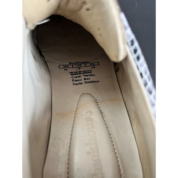 Buckhouse Sneaker Dominy 100% Cowhide Lining Snakeskin Sonnie Style Women Size 8 - Picture 3 of 9